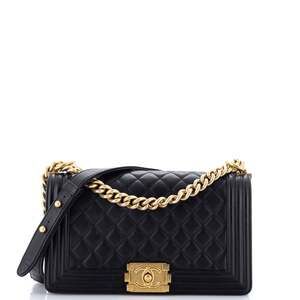 Chanel Boy Flap Bag Quilted Lambskin #237954C42B